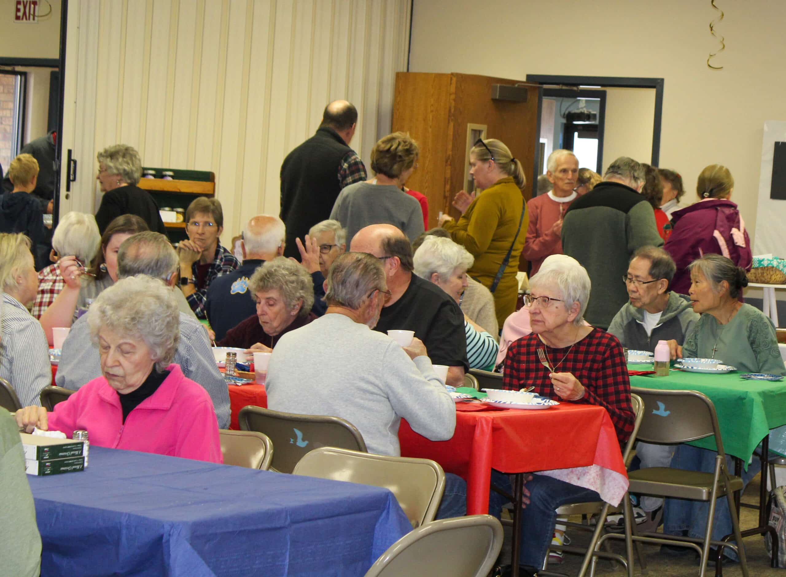 Community lunch at the yearly Holiday Bazaar at Peace With Christ Lutheran Church in Fort Collins, CO
